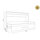 Ver imagem 5 de Cama Dobrável Solteiro Branco com Colchão - Framar Móveis