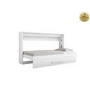 Ver imagem 3 de Cama Dobrável Solteiro Branco com Colchão - Framar Móveis