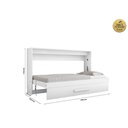 Ver imagem 4 de Cama Dobrável Solteiro Branco com Colchão - Framar Móveis