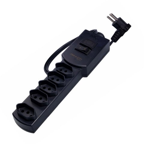 Filtro de Linha Margirius 1,0m 5 postos Preto