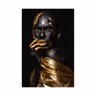 Quadro Mulher Sexy Black and Gold Preto e Dourado - Tela Única - 200 x 120 cm - Chassi - 1