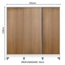 Ver imagem 5 de Guarda Roupa Casal 100% Mdf Madesa Royale 3 Portas de Correr com Pés