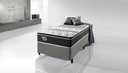 Ver imagem 2 de Cama Box Solteiro 88x188 Courino Linho Cinza com Colchão Mola Verticoil
