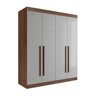 Guarda--roupa Solteiro 100% Mdf 4 Portas 3 Gavetas Paris Plus - 2