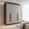 Guarda--roupa Solteiro 100% Mdf 4 Portas 3 Gavetas Paris Plus - 1
