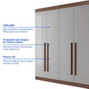 Ver mais imagens de Guarda--roupa Solteiro 100% Mdf 4 Portas 3 Gavetas Paris Plus