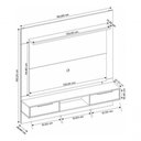 Ver imagem 4 de Painel de TV Nt 1280 58" 161cm MDF com LED Amadeirado Toalhas Nt