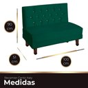 Ver imagem 3 de Canto Italy Confortável para Apartamento Cozinha e Restaurantes Veludo Cor Verde Esmeralda