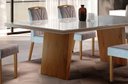 Ver imagem 2 de Mesa de Jantar Retangular com Aplique - Marcela-2,0 x 1,0 metros - Requinte Salas