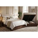 Ver imagem 3 de Cama Box Baú Novo + Colchão Ortopédico Kappesberg D33 Anatômico Carmine + Base Crc Corano Brown