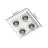 Spot Quadruplo Embutir Quadrado Recuado Par20 Branco - 2