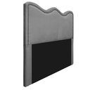 Ver imagem 1 de Cabeceira King Bari P02 195 cm Para Cama Box Cinza