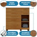 Ver imagem 6 de Cômoda Pernambuco 8 Gavetas 1 Porta com Sapateira - Benetil