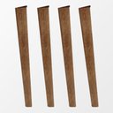Ver imagem 2 de Kit Pé Mesa em Madeira para Mesa de Jantar Design Moderno e Acabamento Decorativo - Cinamomo