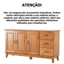 Ver imagem 5 de Buffet Aparador 100% Madeira Maciça 3 Portas 156 Cm Stella