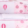 Kit Mini Berço Menina Rosa 100% Algodão Balone 7 Peças - 4