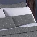 Ver imagem 3 de Cobre Leito Queen Urbany Bordado Hipercal 400 Fios 7 Peças - Cinza