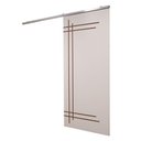Ver imagem 2 de Porta de Correr Branco Prime Frisada Kit Alumínio F05 - 210x110