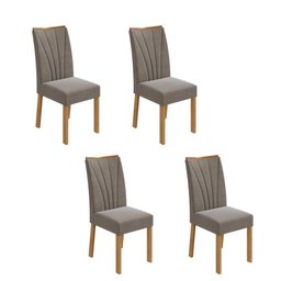 Conjunto 4 Cadeiras Estofadas Apogeu - 1