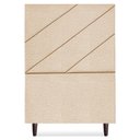 Ver imagem 5 de Cabeceira Solteiro 100 Cm com Frame Cristal Linho Bege Artte