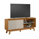 Ver imagem 5 de Rack para TV Aurum 160cm Nature Off White para Sala