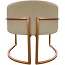 Ver imagem 6 de Kit 2 Poltronas para Sala de Recepção Luna Suede Cores Base de Ferro Bronze