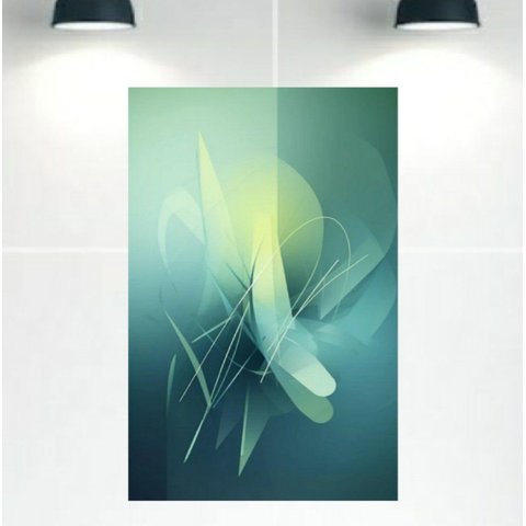 Quadro Decorativo Tela Canvas Abstratro Ref:qbab15 Lojall 150 X 100 Cm Borda Infinita