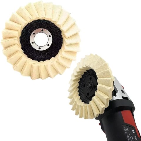 Kit 2 Disco Flap para Polimento 4.1/2" Aço Inox Aluminio - Starfer