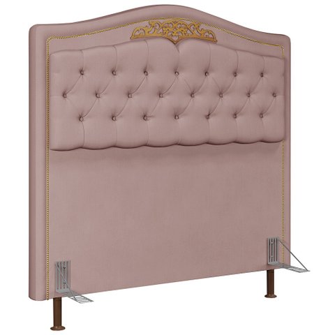 Cabeceira Cama Box Casal Queen 160cm Imperial J02 Suede Rosê - Mpozenato