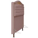 Ver imagem 6 de Cabeceira Cama Box Casal Queen 160cm Imperial J02 Suede Rosê - Mpozenato