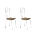 Ver imagem 1 de Kit com 2 Cadeiras 121 Malva Branca/rattan - Artefamol