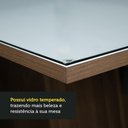 Ver imagem 6 de Conjunto Sala de Jantar Mesa Tampo de Vidro 6 Cadeiras Rustic/branco/imperial Stéfani Madesa