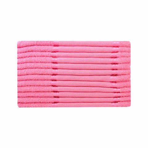 Kit 12 Toalhas Lavabo Belíssima Bordar Ponto Cruz Perfeito Estilo Lavabo Belissima Pink
