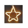 Estrela Led Neon Decoração De Natal 30 Cm - Estrela Neon - Estrela natal - 110v Branco Quente - 3