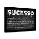 Ver imagem 1 de Quadro Motivacional Sucesso - Moldura Preta - 30x40cm