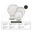 Ver imagem 2 de Jogo de Jantar 42 Peças Porcelana Chá Café Maresia Oxford