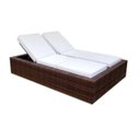 Ver imagem 1 de Espreguiçadeira Dupla em Alumínio e Fibra Sintética com Almofada Impermeável