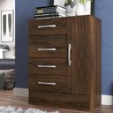 Ver imagem 1 de Cômoda Sapateira Grande Duquesa 4 Gavetas 1 Porta