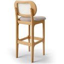 Ver mais imagens de Kit 03 Banquetas Altas Para Cozinha Bancada Sala Tela Betta Fixa L02 Bouclê Bege - Lyam Decor