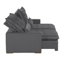 Ver imagem 7 de Sofá Modular 5 Lugares 2.50M Retrátil E Reclinável Cinza