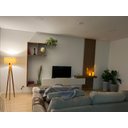 Ver imagem 3 de Luminária Coluna para Sala Tripé Áustria com Cupula Algodão Design Minimalista Decoração