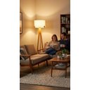 Ver imagem 6 de Luminária Coluna para Sala Tripé Áustria com Cupula Algodão Design Minimalista Decoração