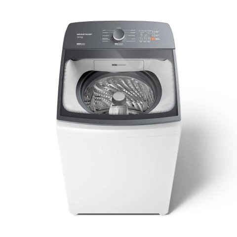 Máquina de Lavar Brastemp 14kg com Smart Sensor e Reduzir Tempo Branca BWJ14AB - 220V
