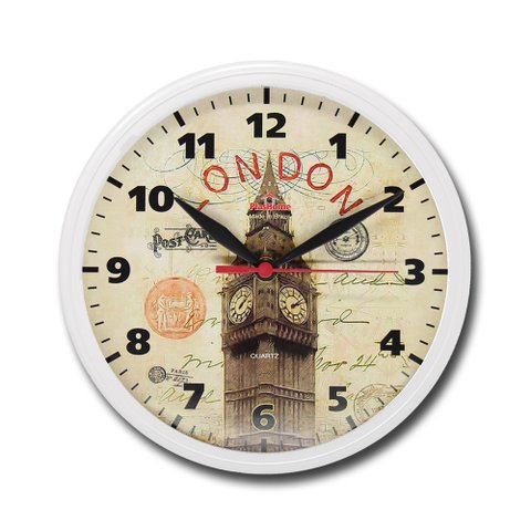 Relógio de Parede Omega 24cm Quartz Phr003 Diversos Modelos Branco Londres