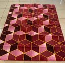 Ver imagem 2 de Tapete Flannel Sala Quarto Luxo Macio 2,00x1,40 vermelho