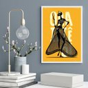 Ver imagem 1 de Quadro Poster Candomblé Oxum 45x34cm - com Vidro:madeira Branca