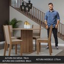 Ver imagem 6 de Conjunto Sala de Jantar Mesa Tampo de Madeira 4 Cadeiras Rustic/crema/sintético Bege Briana Madesa