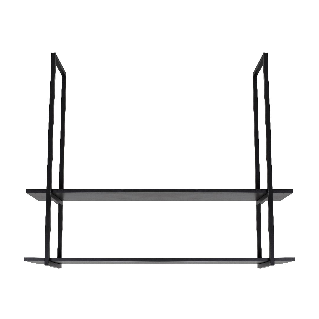 Nicho Preto Prateleira Suspensa Teto Banheiro Preta 1.20mt - 4