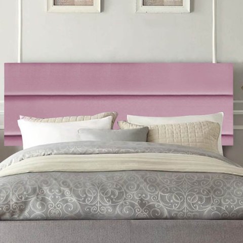 Painel Estofada Argentina 100cm Solteiro Para Cama Box Quarto Suede Rosa Bebê - Gat Magazine
