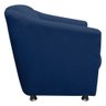 Poltrona Decorativa Bia Escritório Suede Azul Marinho - 3